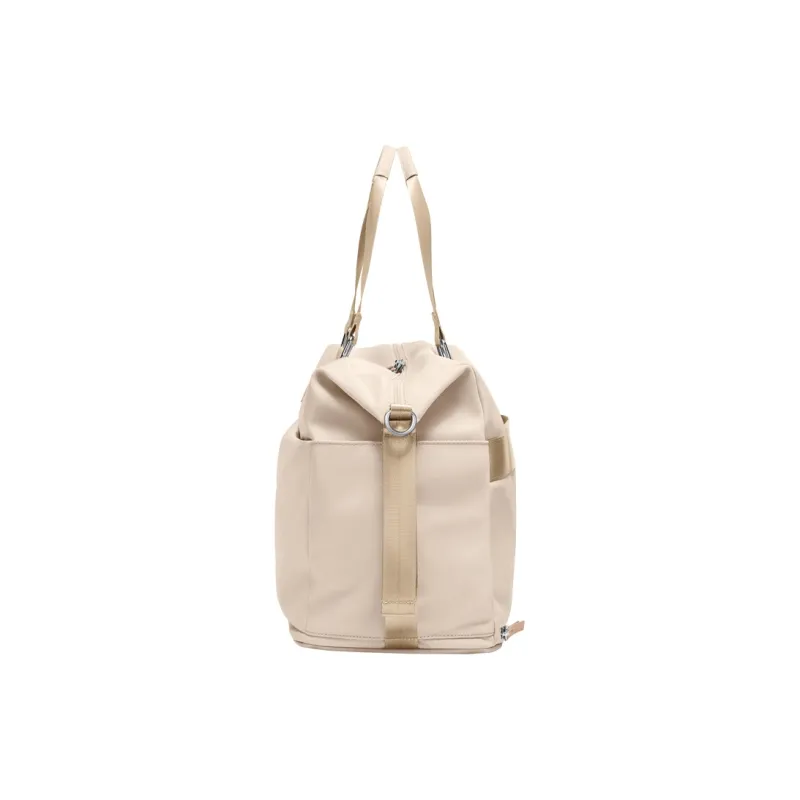 POLO Fabric Travel Bag Large Size 24L Unisex Milk Tea Apricot/Classic Black-1
