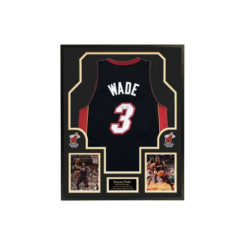 Yi Shot Miami Heat Team Jersey Black Includes SA Certificate, Professionally Framed And Preserved Unisex