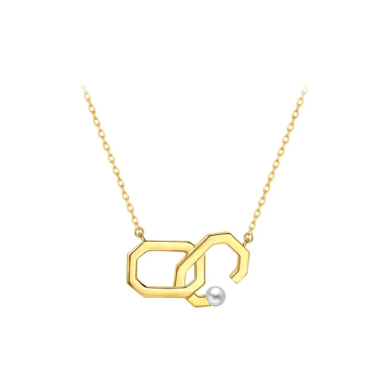 BABYBEI 925 Sterling Silver Shell Pearl Necklaces Women's-0