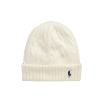 Polo Ralph Lauren Logo Embroidered Cable-Knit Beanie
