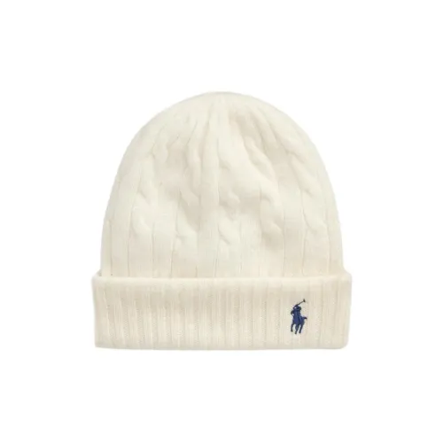 Polo Ralph Lauren Logo Embroidered Cable-Knit Beanie