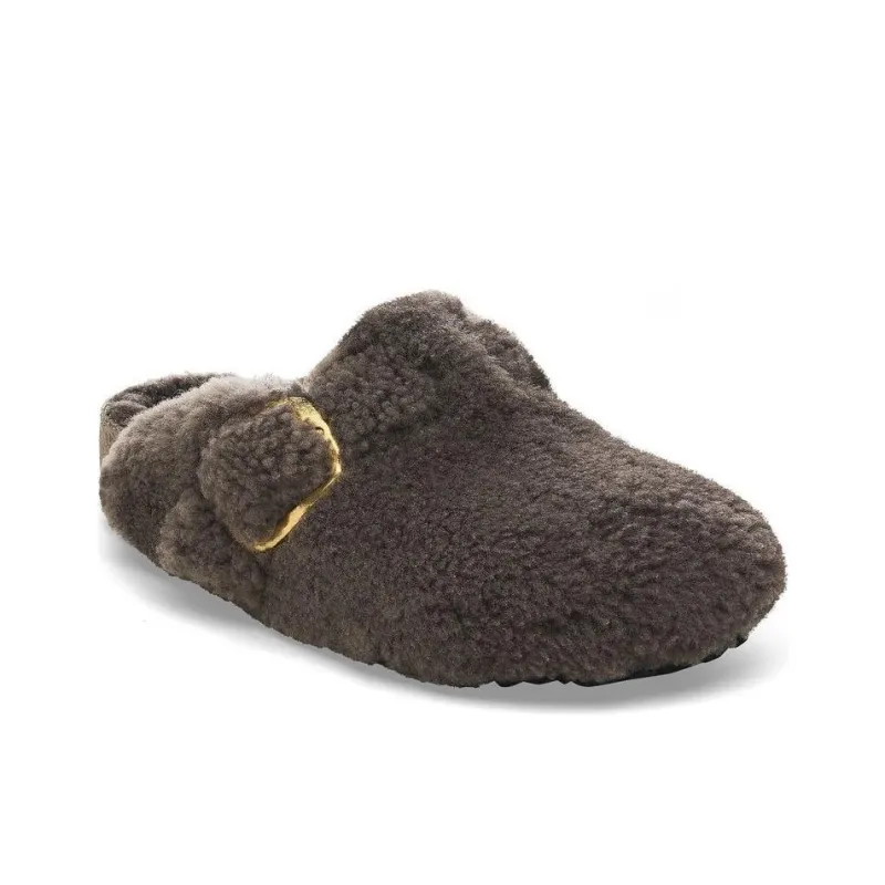 Birkenstock Boston Series EVA Slip Resistant Wrap toe Slippers Women's Brown Regular-2
