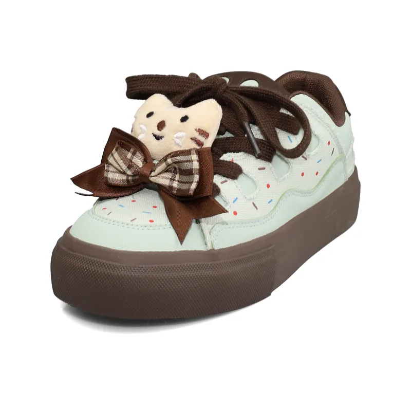 B10CROWN Anti Slip Wear Resistant Lightweight Breathable Low Top Skateboard Shoes Women's-3