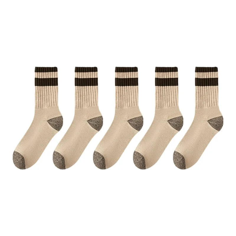 Mulong Family Mid Calf Socks Men's 5 Pack-28