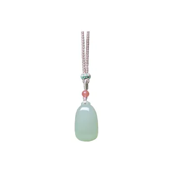 Ingenuity Necklaces Pale Greenish White Jade Unisex