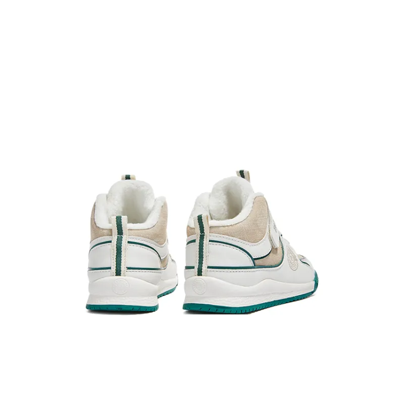 TARANIS Anti Slip And Wear Resistant Warm Kids' Running Shoes White/Apricot/Green Children Aged 3 7 Years Old-2