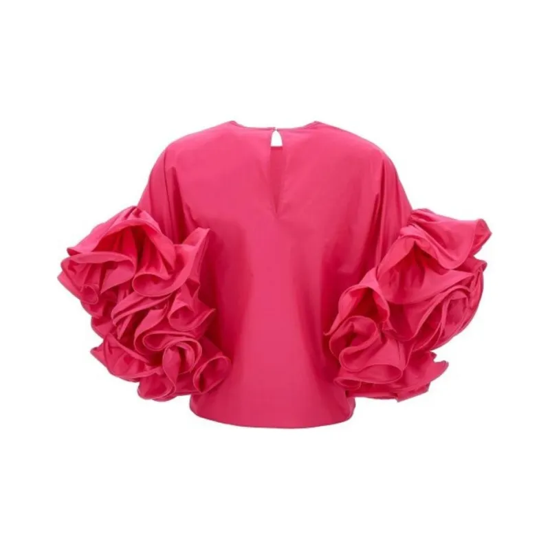 ROCHAS Ruffled Cotton Top-1