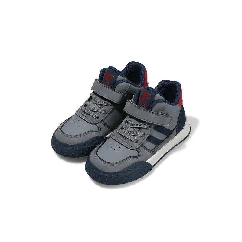 BIG WASP Slip Resistant Anti Kick Abrasion Resistant Mid Top Kids' Skateboarding Shoes Kids'-16