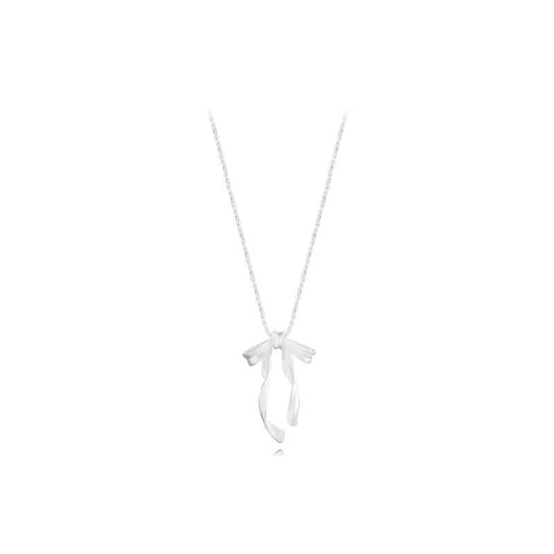Muyan Alloy Ribbon Bowknot Necklace Set Women's-0