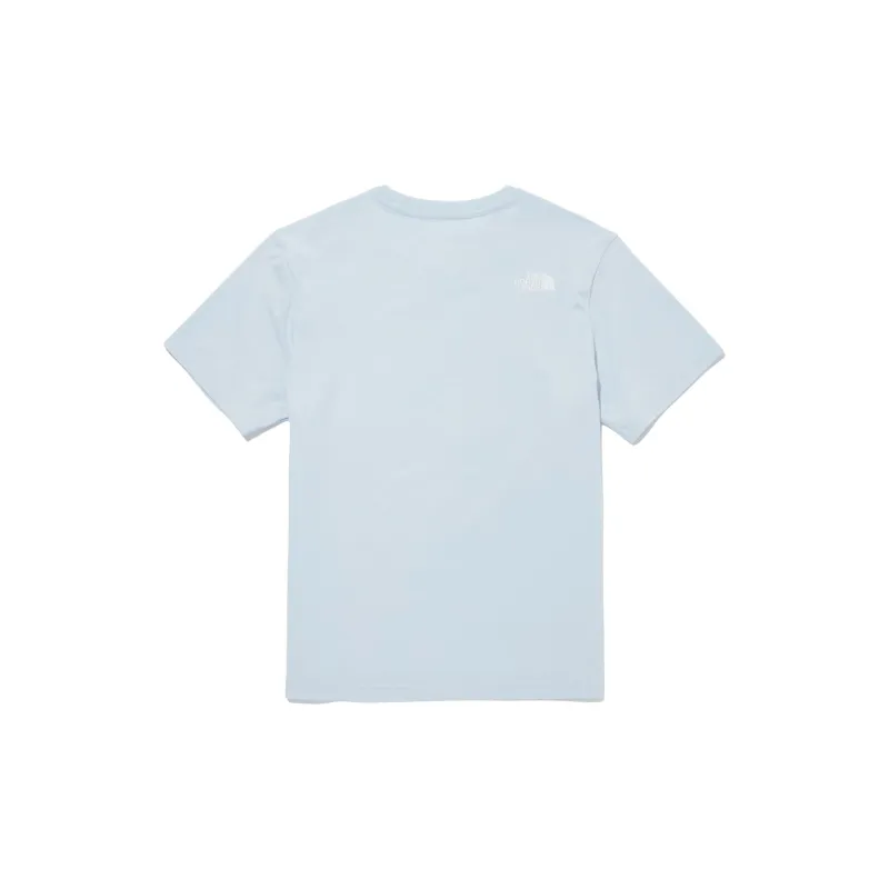THE NORTH FACE BASIC COTTON T Shirt Unisex Light Blue-1