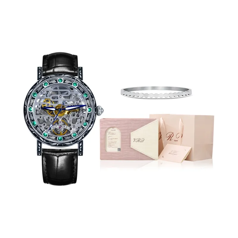 VRQ Faith Series Automatic Mechanical Movement Watch Women's Watch Cut-Out Dial-10