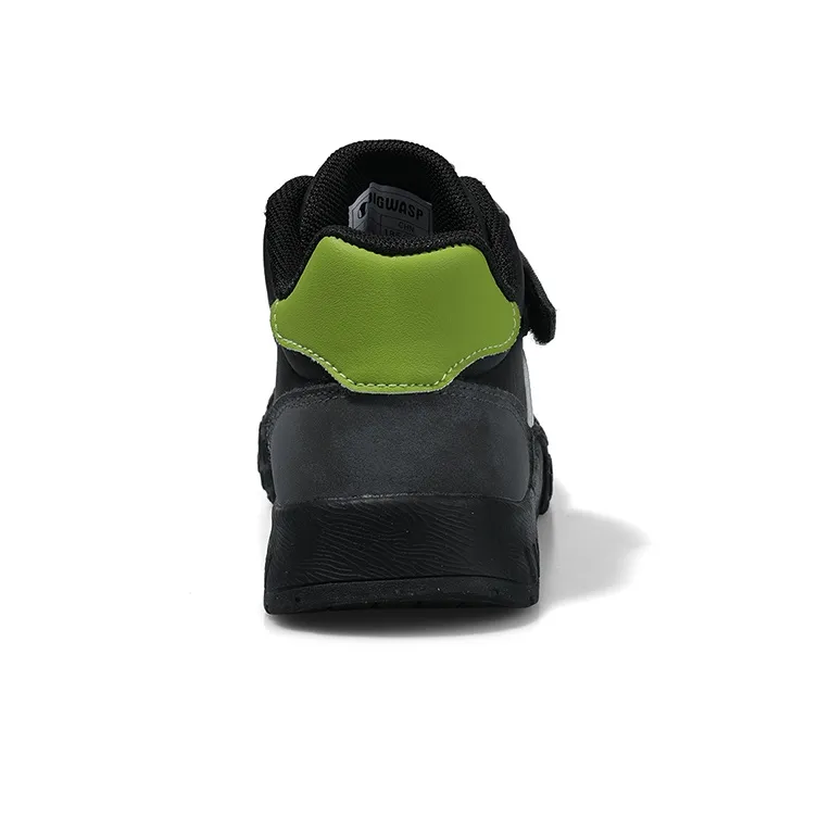 BIG WASP Slip Resistant Anti Kick Abrasion Resistant Mid Top Kids' Skateboarding Shoes Kids'-4