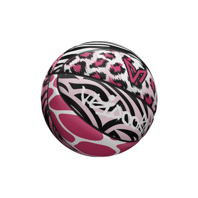 VEIDOORN Rubber Basketball Leopard Print Size 7 Ball Street Training Unisex-3