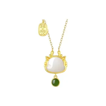 Happy Tide 925 Sterling Silver Necklaces Women's Gold