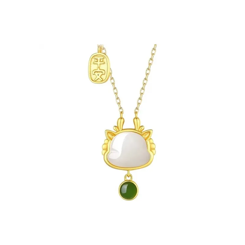 Happy Tide 925 Sterling Silver Necklaces Women's Gold-0