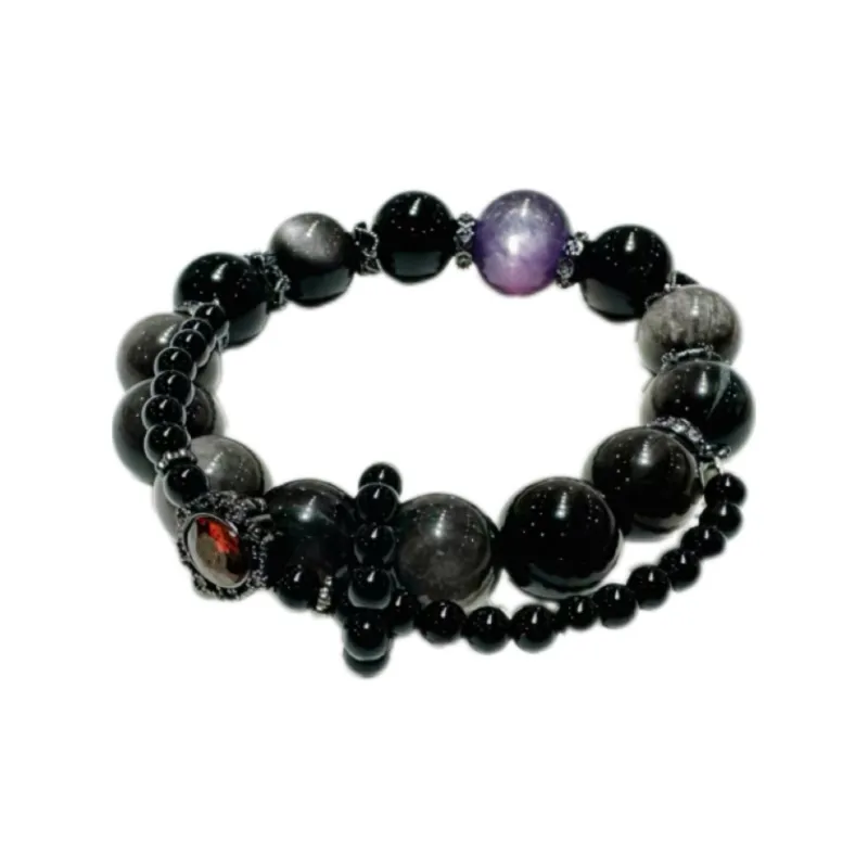 YANGENGNIAN Obsidian Bracelets Unisex-0