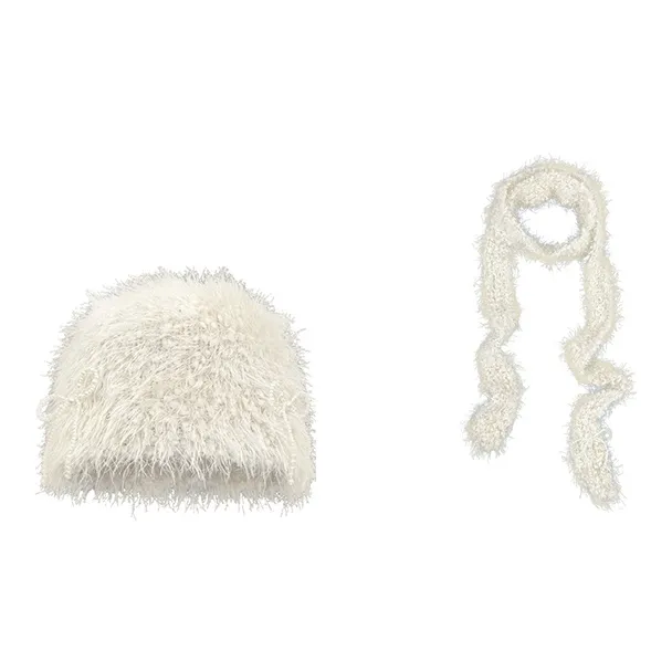 MUSTKOO Plush Yarn Beanies Women's-9