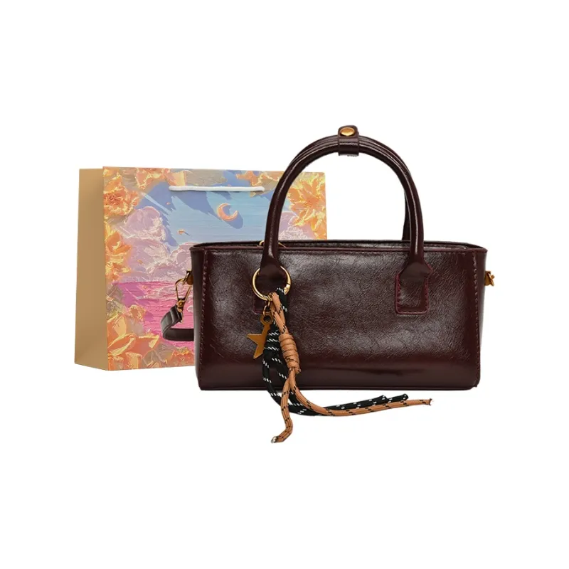 BRINCH PU Crossbody Handbags Regular Women's Brown/Burgundy/Black/Coffee-3