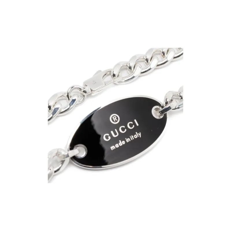 GUCCI Sterling Silver Trademark Bracelet-1