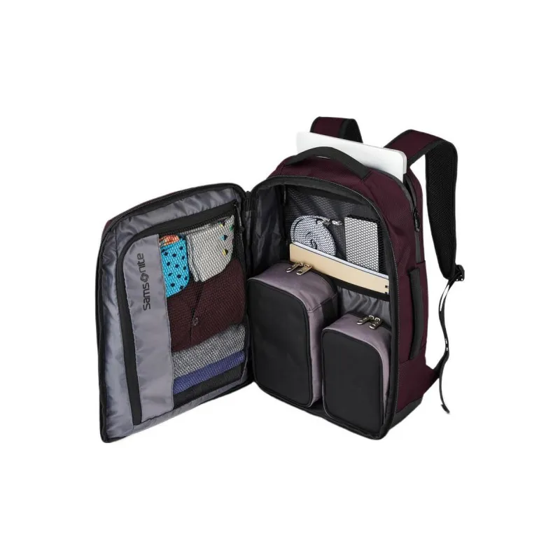 SAMSONITE Recycled Polyester Travel Bag, Laptop Bag, Backpack Men's Fuchsia-3