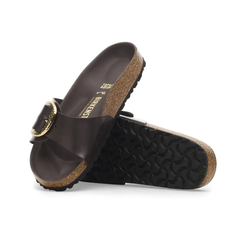 Birkenstock Slip-Resistant Slide Slippers Women's Coffee Narrow Fit-4