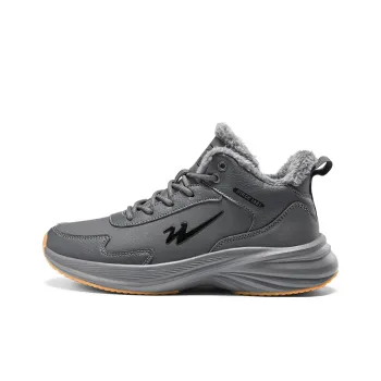 Binary Slip Resistant Warm Mid Top Casual Shoes Men's Dark Gray
