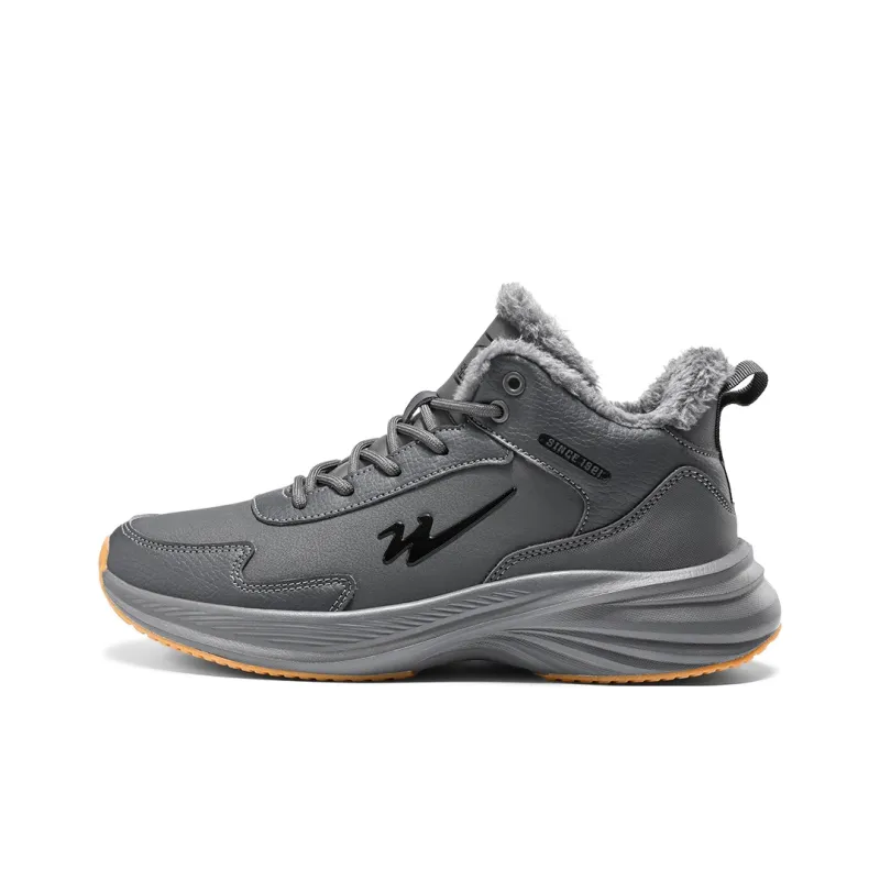 Binary Slip Resistant Thermal Mid Top Casual Shoes Men's Dark Gray-0
