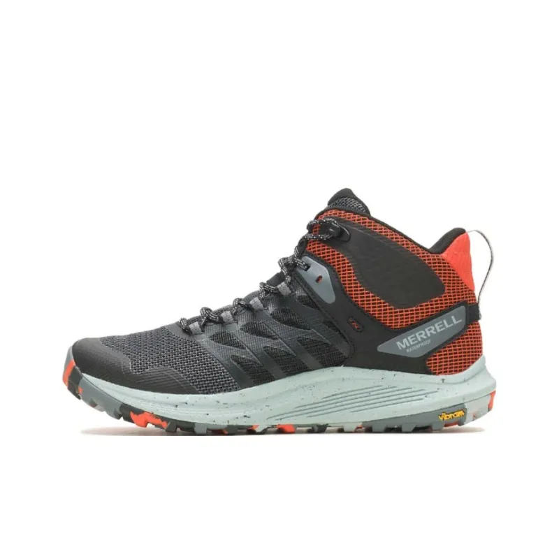MERRELL Nova 3 Anti-Slip Wear-Resistant Mid-Top Trail Running Running Shoes Men's Black-0