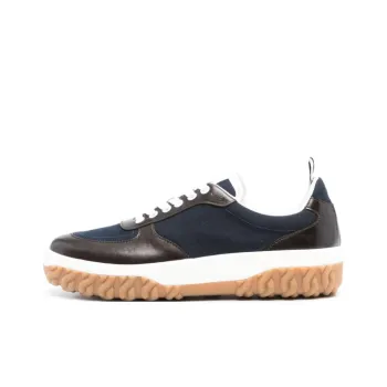THOM BROWNE Letterman Panelled Lace Up Sneakers