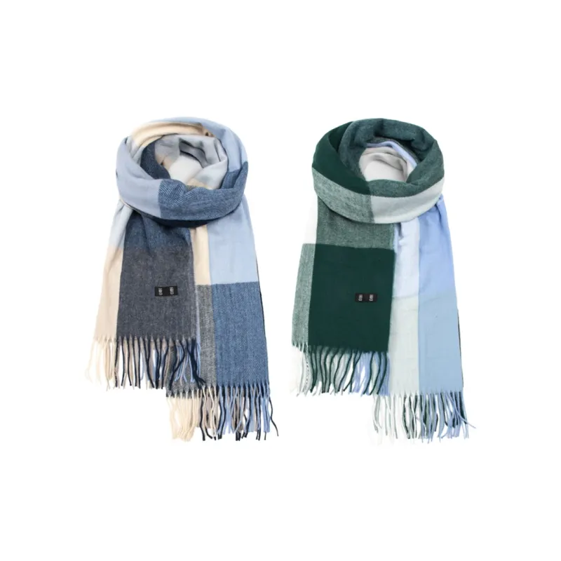 BAIJUAN Knit Scarves Unisex-12