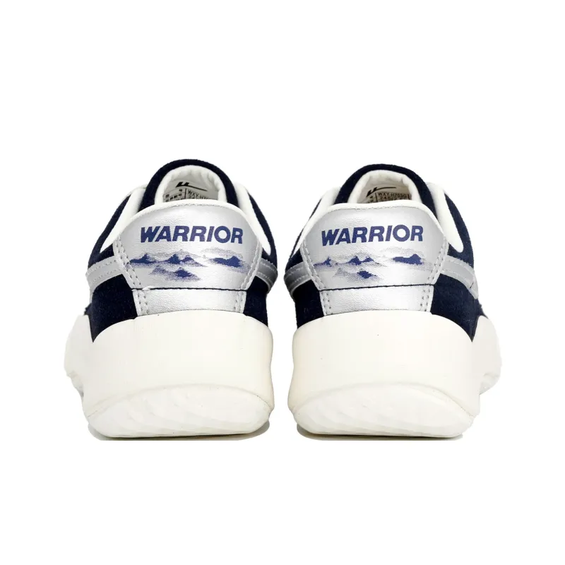 Warrior Heaven's Power, Fashion Canvas Shoes Skateboard Shoes Unisex Dark Blue/Silver-3