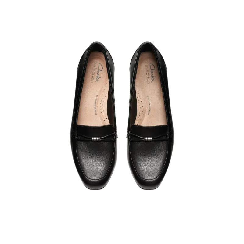 Clarks Juliet Shine Loafers 2.5cm Women's Black-3