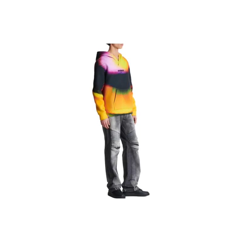 BALMAIN Ibby Njoya Print Hoodie-3