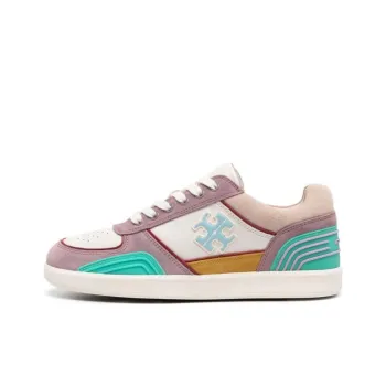 TORY BURCH Clover Court Colour block Leather Sneakers