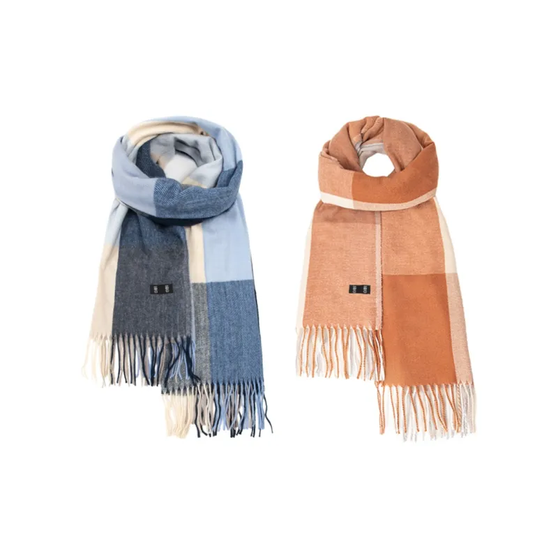 BAIJUAN Knit Scarves Unisex-14