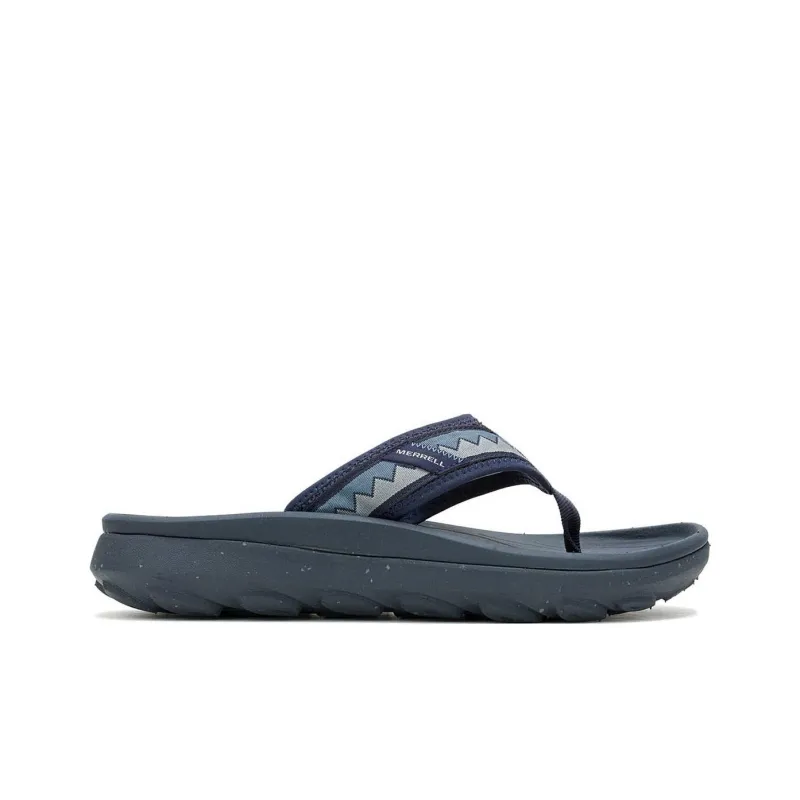 MERRELL Hut Ultra Abrasion-Resistant Slip-Resistant Flip Flops Men's Marine Blue-1