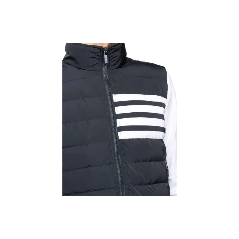 THOM BROWNE Twill Down Filled 4 Bar Ski Vest-4