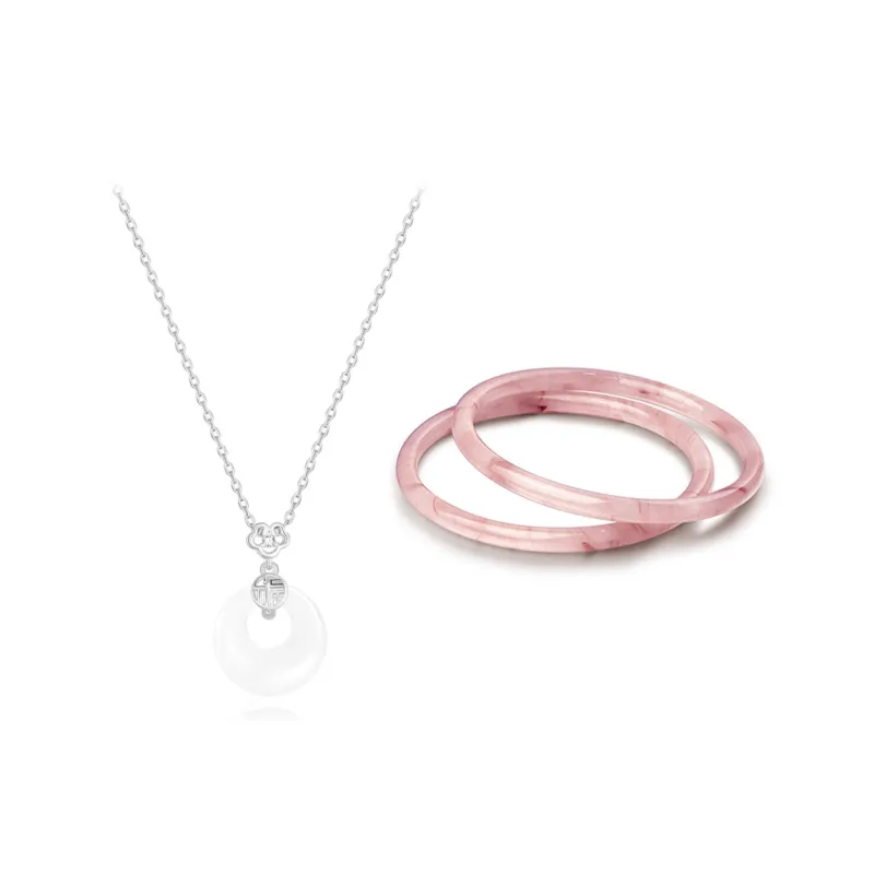 Muyan Colored Glaze Dried Rose Bangle Women's-6