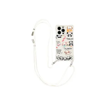 Sen Dog Silicone Material Four Hole Crossbody Phone Cases Compatible With IPhone 16 Pro Max/Pro/Plus/15/14/13