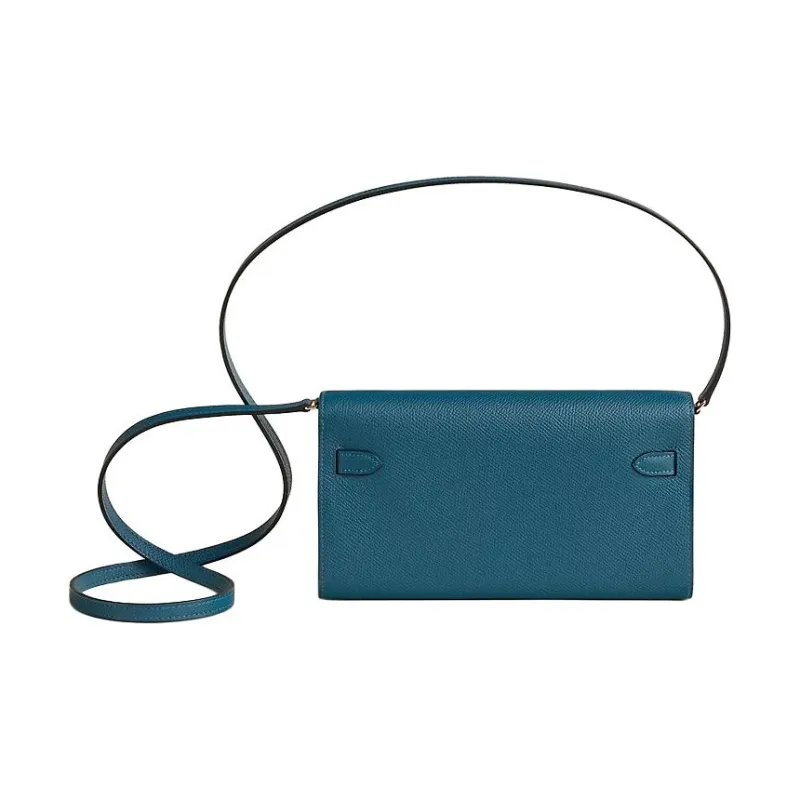 HERMES Kelly To Go Epsom Calfskin Crossbody Bag Shoulder Bag Women's A Bleu Thalassa Sea Blue-1