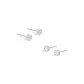 Stud Earrings Set 4[S999 Fine Silver]