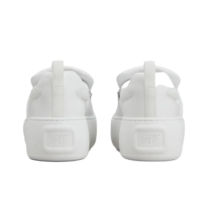 Roger Vivier Viv' Up Low Top Skateboard Shoes Women's White-4
