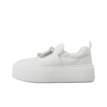 Roger Vivier Viv' Up Low Top Skateboard Shoes Women's White