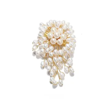 Inlady Freshwater Pearl Brooches Women's