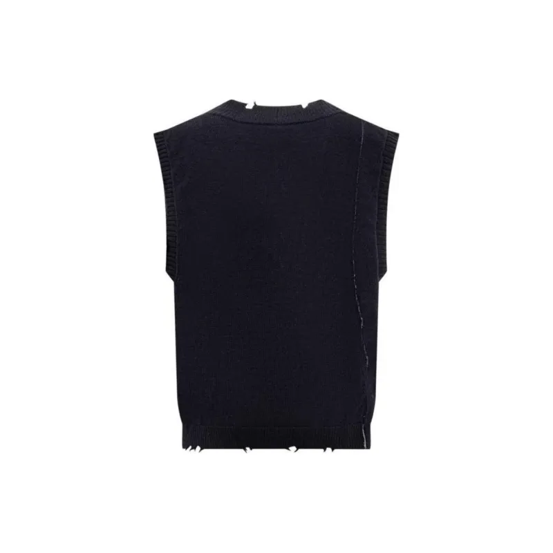 AMBUSH Logo Patch Raw Edge Knitted Vest-1