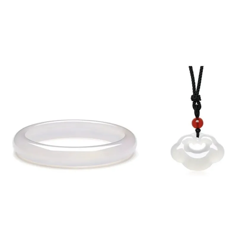 LIU GUI FU JEWELRY Chalcedony Bangles Women's-6