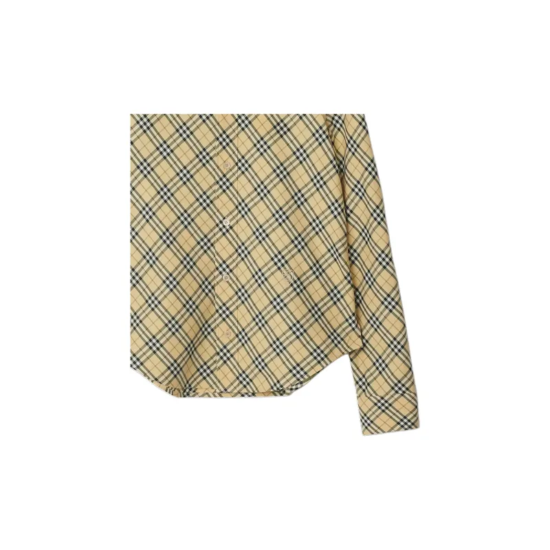 Burberry Logo Embroidered Checked Shirt-3