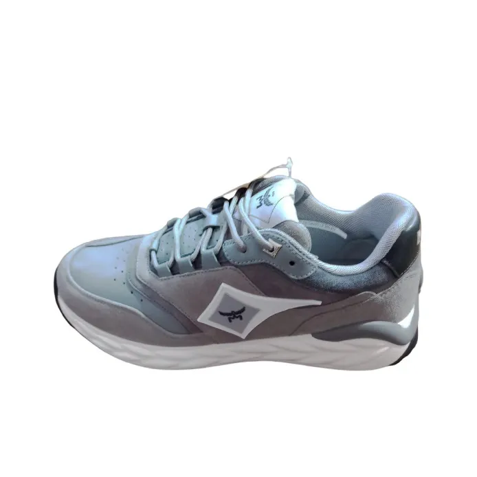 MCM Low Top Casual Shoes Unisex Silver White-0