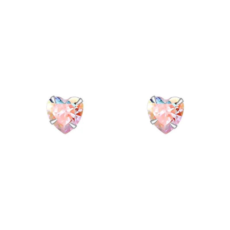 HMZ Sterling Silver Stud Earrings Women's-8