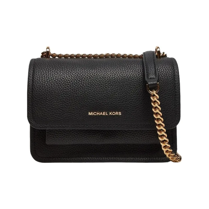MICHAEL KORS Grain Cow Leather Crossbody Bag, Shoulder Bag Women's Black-3